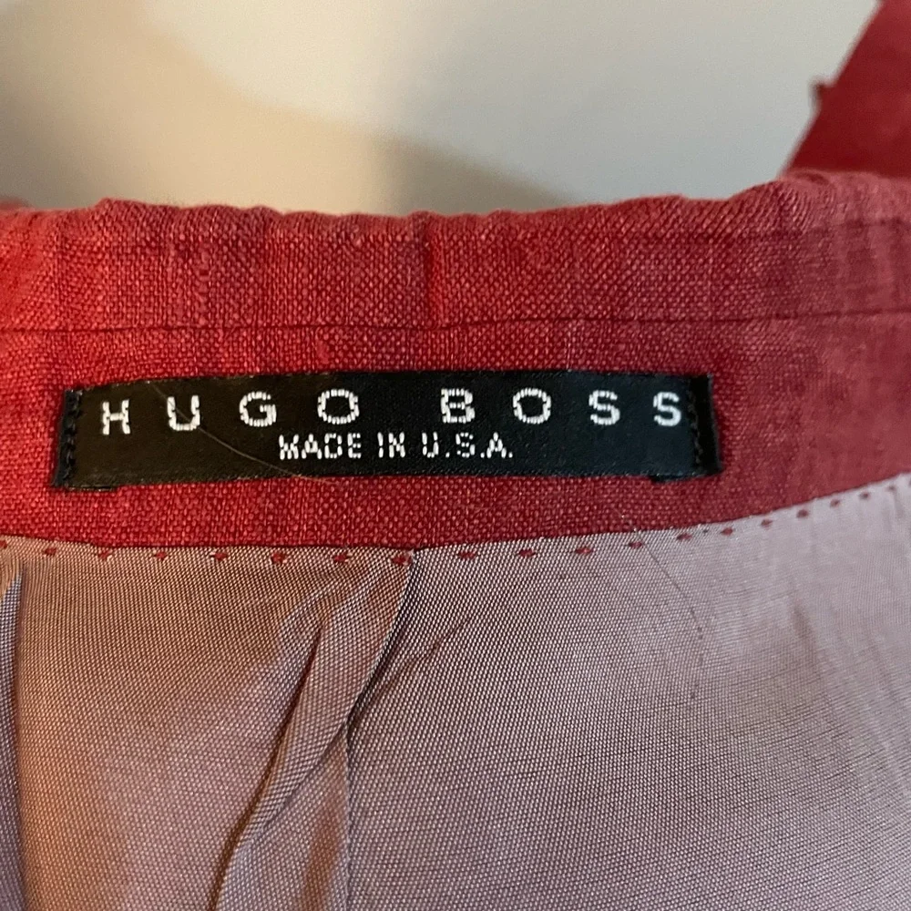 HUGO BOSS SAKS FIFTH AVENUE 100% LINEN JACKET SIZE 44